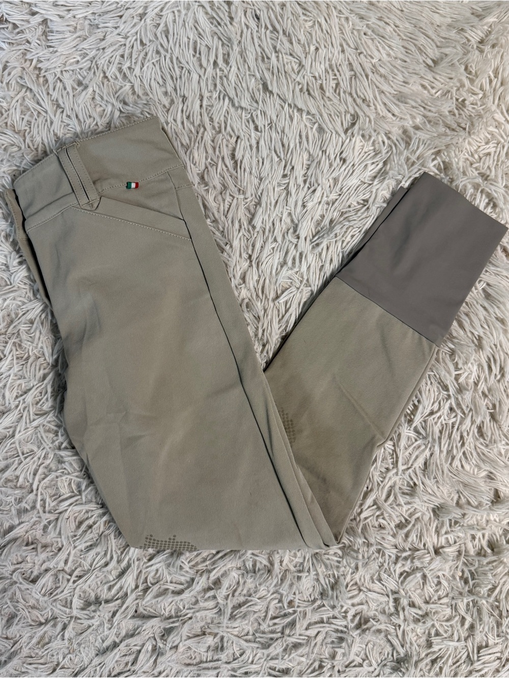 Child’s Size 12R Tan For Horses Knee Patch Horseback Riding Breeches